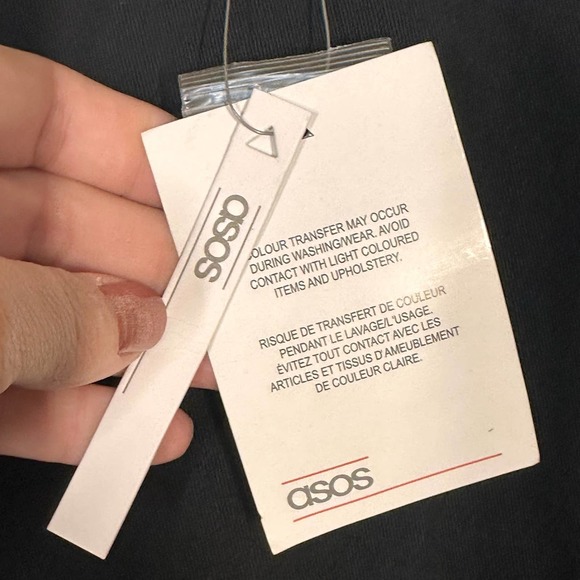 asos Black Flat Front Pants Sz 8 NWT - Picture 5 of 13